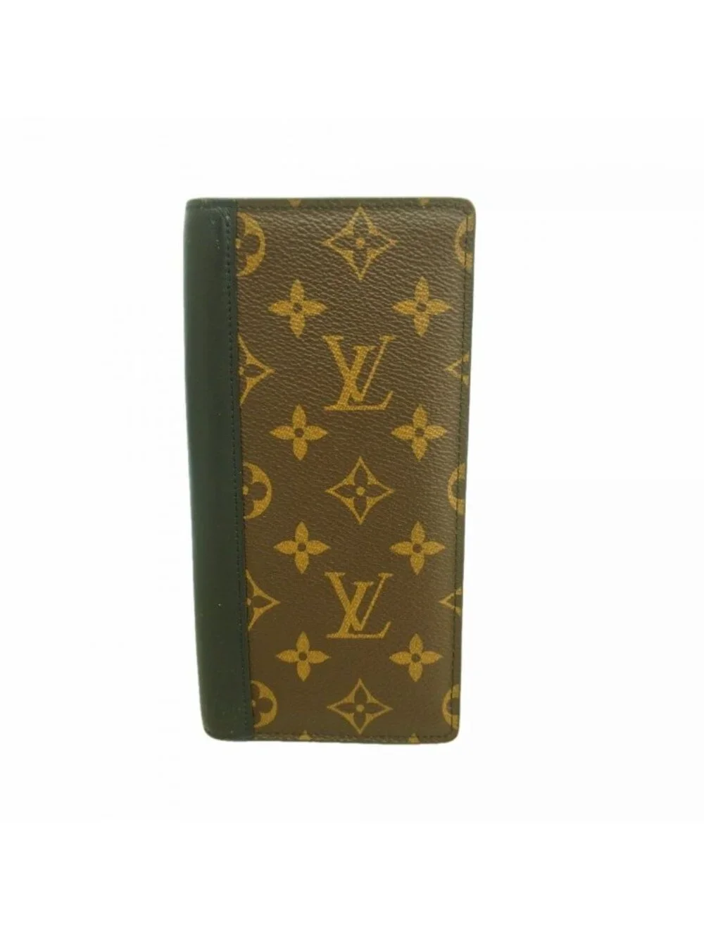 Louis Vuitton Wallet Monogram Macassar Portefeuille Brazza Brown Black